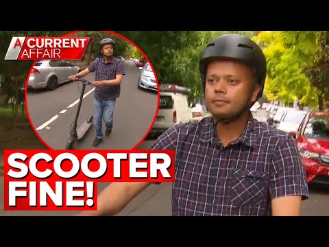 E-scooter ride ends in eye-watering fine | A Current Affair