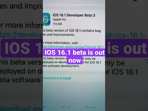 IOS 16.1 out now in Developer Beta