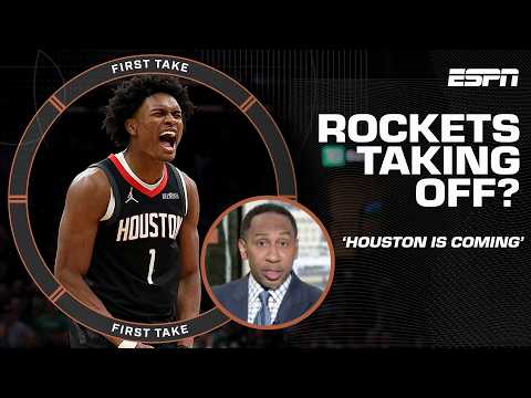 HE&#039;S A FUTURE STAR 🤩 Stephen A. PRAISES Amen Thompson and the Houston Rockets 🚀 | First Take