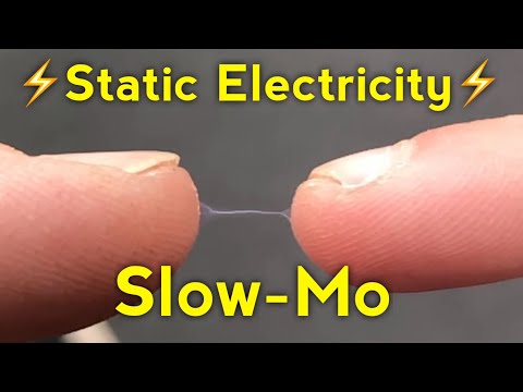 ⚡️ Static Electricity ⚡️ Caught in Slow-Mo