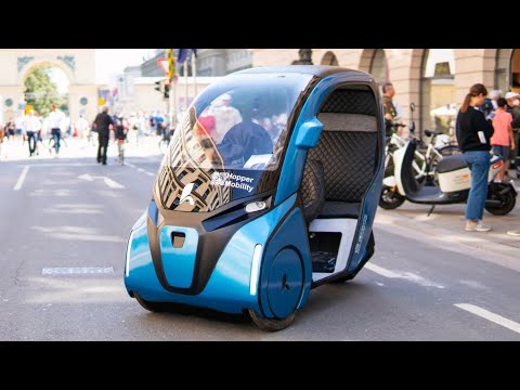 HOPPER - This German Three Wheeler Blends E-Bike and Car for Modern Commuting