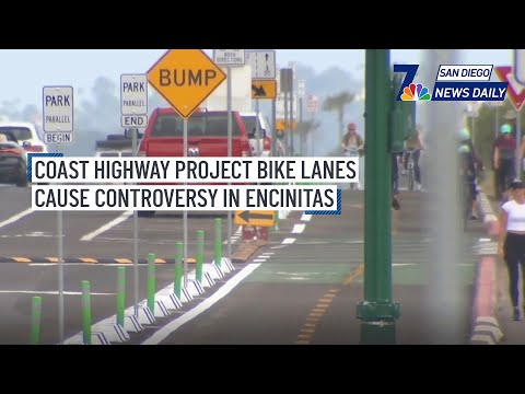 Coast Highway Project Bike Lanes Cause Controversy in Encinitas | San Diego News Daily | NBC 7