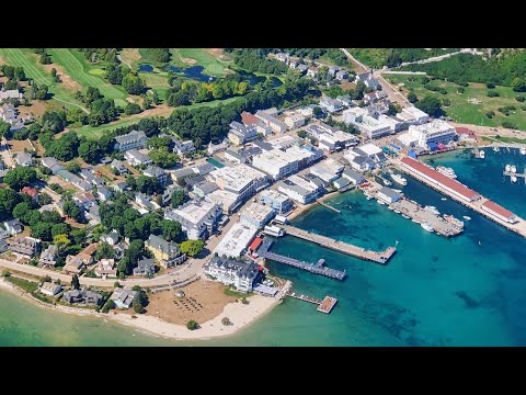 Flying to Mackinac Island