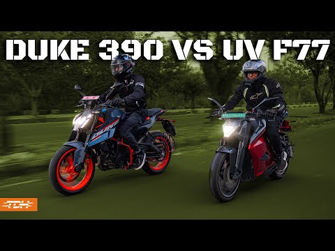 2024 KTM Duke 390 vs Ultraviolette F77 Recon: Battle of the Tech Giants! | UpShift