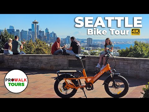 Bike Tour of Seattle - 45 Miles! 4K 60fps with Captions - Prowalk Tours