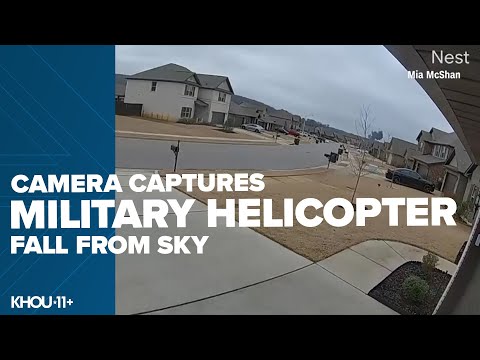 Camera captures military helicopter fall from sky in Alabama (Warning: Video may be disturbing)