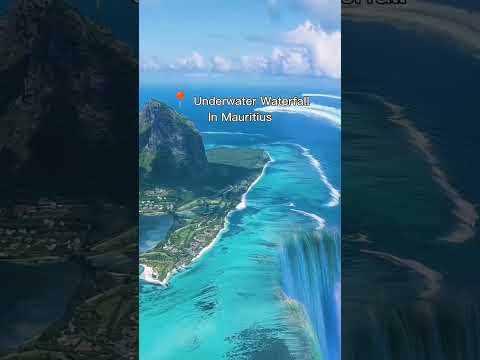 Don&#039;t Believe it Until You See it! Underwater Waterfall in Mauritius Island Will Shock You #shorts