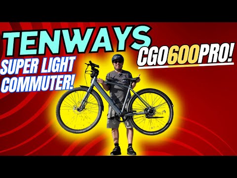 Tenways CGO600Pro - A TOP 2024 Class 1 Commuter Ebike! Torque Sensor, Belt Drive, 38lbs &amp; only $1599