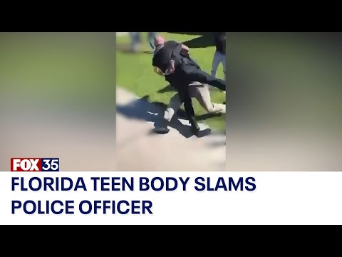 Florida high school student accused of body slamming police officer during fight