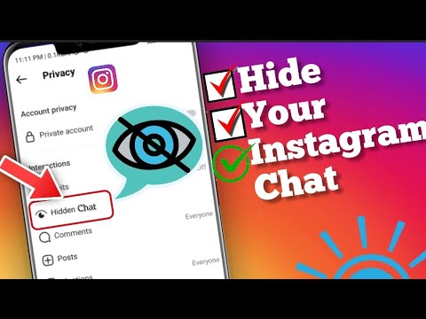 How to hide Instagram chat || hide messages on Instagram