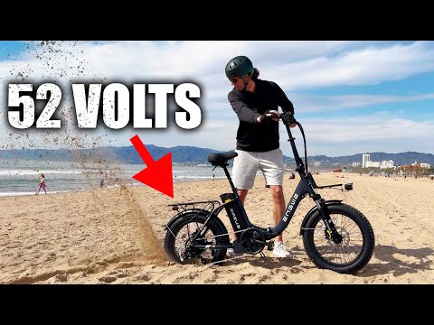 The CHEAPEST Powerful 52 Volt Folding Ebike - Engwe L20 2.0 Review