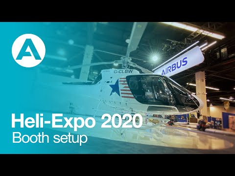 Heli-Expo 2020 - Airbus&#039; booth takes shape