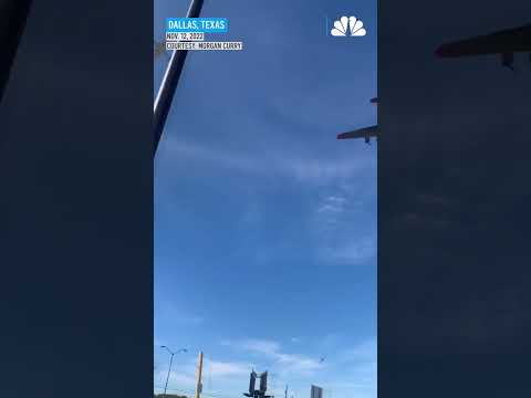 Two military planes crash mid-air during Air Show at Dallas Executive Airport. #shorts