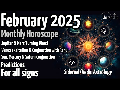 February Horoscope 2025 | Monthly Predictions | Vedic Astrology rashifal #siderealastrology