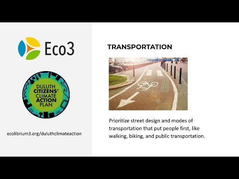 Eco3 Earth Week Webinar: Transportation