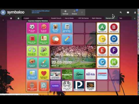 Creating and sharing a Symbaloo Webmix