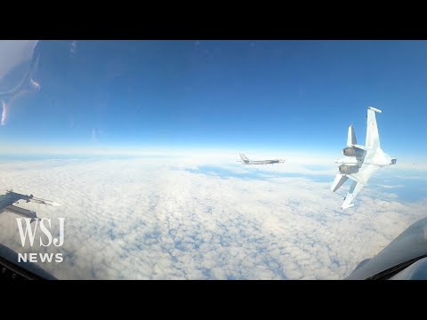 Watch: Russian Jet Flies Dangerously Close to U.S. F-16 Near Alaska | WSJ News