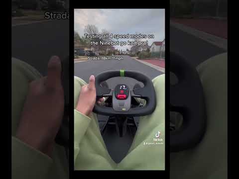 Testing all 4 speed modes on the Ninebot go kart pro!! 😯😄 #shorts