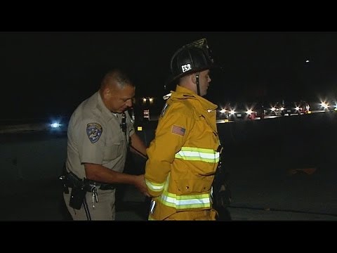 CHP officer handcuffs Chula Vista Firefighter caught on camera by CBS 8