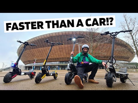 4 RIDICULOUSLY Fast electric scooters you can buy right now!