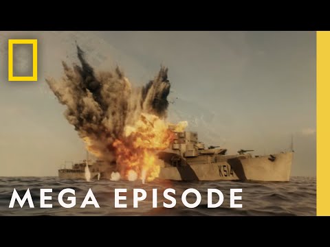 Secrets of WWII REVEALED | Drain the Oceans MEGA EPISODE | U-Boats, Warships, &amp; Pearl Harbor