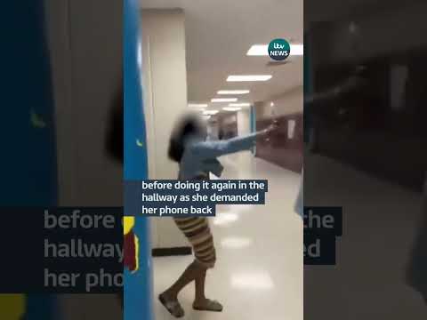 Teacher takes away student’s phone #itvnews #school