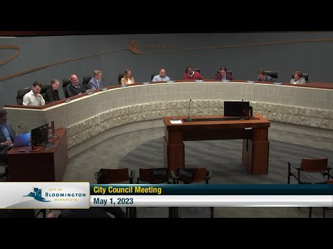 May 1, 2023 Bloomington City Council Meeting