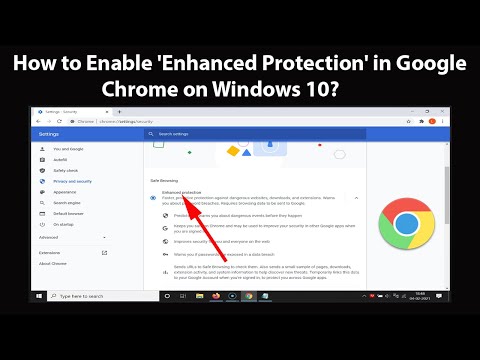 How to Enable &#039;Enhanced Protection&#039; in Google Chrome on Windows 10?