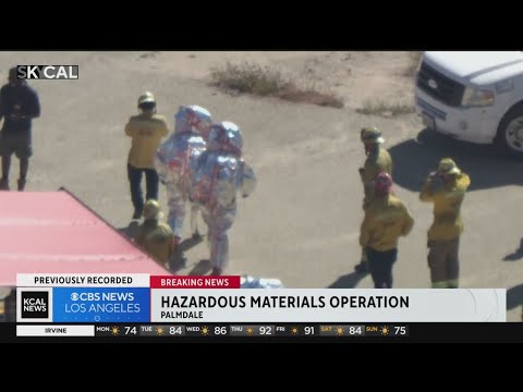 Hazmat situation involving big rig assessed in Palmdale