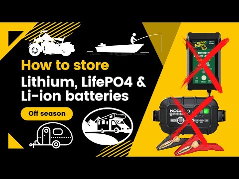 Storing lithium batteries properly