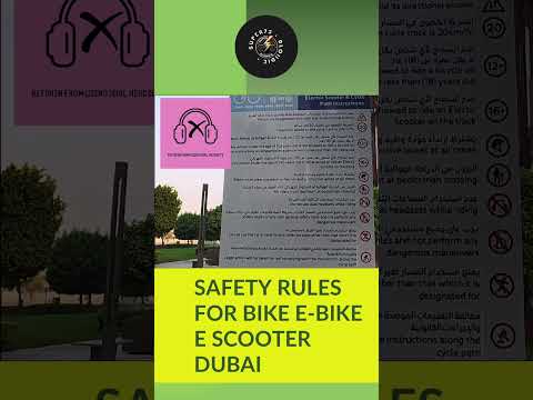 What are the E-Bike Rules? Safe e-bike riding in Dubai #ebikes #electricscooter #ebike #dubai