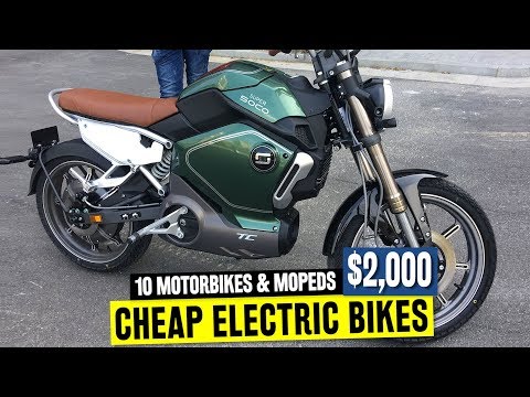 10 Electric Motorbikes Ranked by Affordability and Range: feat. Super Soco and Onyx Mopeds