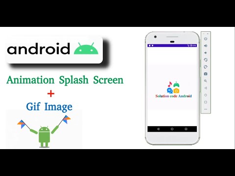 how to create gif image in android programmatically in/Animation Splash screen - Android Tutorial