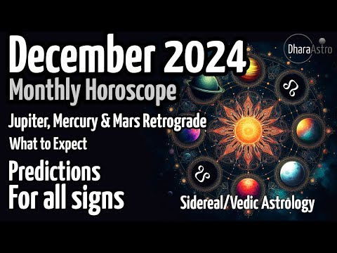 December Horoscope 2024 | Monthly Predictions | Vedic Astrology rashifal #siderealastrology