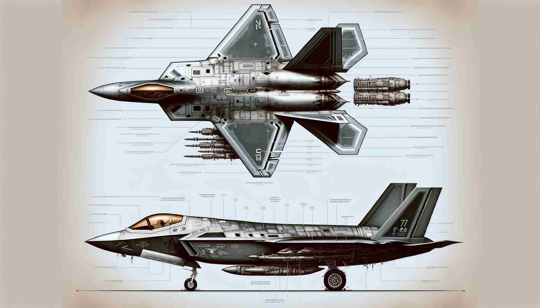 Comparative Analysis: Why Is the F-22 Larger Than the F-35?